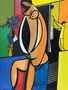 Le peintre dans son atelier.